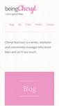 Mobile Screenshot of beingcheryl.com