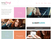 Tablet Screenshot of beingcheryl.com